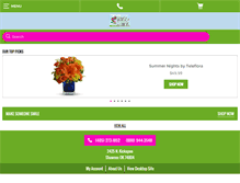 Tablet Screenshot of houseofflowersok.com